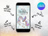 Unicorn Birthday Invitation, Unicorn Party Invite, Unicorn Video Party, Editable Invitation, Video Invitation Template, Girl Birthday