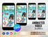 Beach Party Video Invitation, Summer Birthday Party Digital Invite, Beach Birthday, Ocean Birthday Animated Video, Sea Birthday