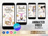 Gymnastics Birthday Video Invitation, Animated Gymnastics Party Invitation Template, Girl Gymnasts Birthday Invite, Instant Download