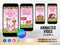Strawberry Phone 3rd Birthday Invitation, Strawberry 3rd Birthday Electronic Evite, Strawberry 3rd Birthday Invite, Digital Berry Birthday