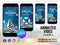 Stormy Sea Birthday Video Invitation, Animated Ocean Theme Party Invitation, Stormy Sea Kids Birthday Party Phone Video Text Evite, Canva