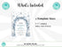 Editable Winter Birthday Invitation, Blue Snowflakes 1st Birthday Invitation, Winter Wonderland Boy Snowflake Birthday Invitation, Corjl