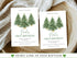 Winter Birthday Invitation, Wonderland Girl 1st Birthday Party Invite, Christmas Tree Snow Forest Pine Tree Woodland Editable Template