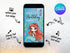 Ariel Little Mermaid Video Invitation with Song, Little Mermaid Birthday Party Animated Invite, Little Mermaid Digital Invitation with Music