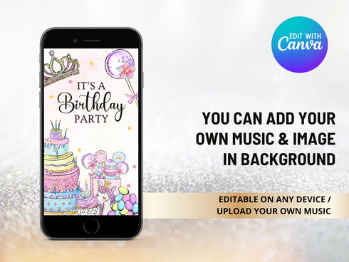 Editable Sweets Candy Video Invitation Template, Sweet Candy Birthday Invitation, Sweet Celebration Birthday Invitation, Candy Invitation