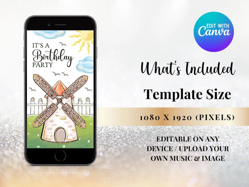 Farm Birthday Party Video, Invitation for Barn Party, Animated Invite Template for Editable Video, Farm Animals Party, Barnyard Invitation