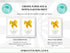 Yellow Bow Birthday Invitation, Coquette Invite, Coquette Bow Invitation, Digital Invitation Template, Bow Invite, Instant Download