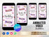 Candies Birthday Video Invitation, Editable Candy Land Party Invite, Candy Party Animated Invitation Template, Kids Animated Invitation
