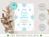 Snowflakes Birthday Invitation Girl or Boy Editable Template, Winter Wonderland Any Age Birthday Invitation, Winter Birthday Invitation