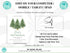 Winter Birthday Invitation, Wonderland Girl 1st Birthday Party Invite, Christmas Tree Snow Forest Pine Tree Woodland Editable Template