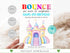 Editable Bounce House Birthday Invitation, Kids Park Birthday Party Invite, Jump Invitation, Outdoor Playground Template, Bouncing Castle