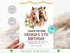 Editable Floral Horse Invitation Template, Floral Horse Birthday Invite, Girly Horse Invite, Horse Birthday Invitation, Instant Download