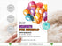 Balloon Birthday Invitation, Kids Birthday Invitation, Editable and Printable Fifth Birthday Invitation, Balloons Birthday Invite, Corjl