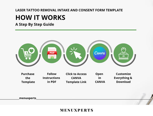 Laser Tattoo Removal Consent Form | Editable Intake Agreement PDF | Medical Spa Client Consent Document | Tattoo Removal Legal Form