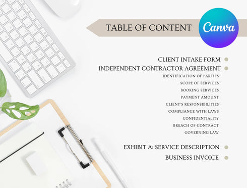 Independent Contractor Agreement Template | Freelance Contract PDF | Editable Service Provider Legal Document | Contractor Agreement