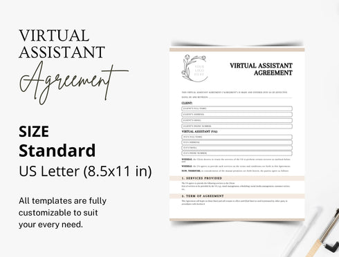 Residential Purchase Agreement Template | Editable Home Buying Real Estate Contract PDF | Buyer Seller Legal Document | Printable Form