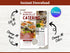 Borcelle Catering Flyer, Editable Canva Template, Food Service Promotion Poster, Restaurant Catering Business, Digital Download