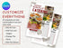 Borcelle Catering Flyer, Editable Canva Template, Food Service Promotion Poster, Restaurant Catering Business, Digital Download