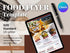 Food Menu Flyer Template for Canva, Printable Digital Menu Flyer, Price List Template, Editable Flyer Menu Template for Your Food Business