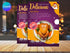 Delicious Fried Chicken Flyer Template, Editable Fast Food Poster, Chicken Menu Flyer, Canva Restaurant Marketing, Instant Download