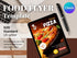Delicious Pizza Flyer Template, Editable Fast Food Poster, Pizza Menu Promotion Flyer, Canva Restaurant Marketing, Instant Download