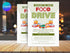 Food Drive Donation Flyer Template, Charity Food Drive Poster, Community Donation Flyer, Editable Canva Template, Nonprofit Fundraiser Flyer
