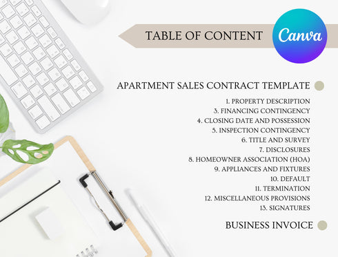 Apartment Sales Contract Template | Real Estate Purchase Agreement PDF | Editable Property Sale Legal Document | Printable Contract