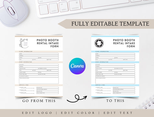 Photo Booth Contract Template | Editable Event Photo Booth Rental Agreement PDF | Legal Printable Business Form | Rental Contract