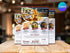 Food Menu Flyer Template for Canva, Printable Digital Menu Flyer, Price List Template, Editable Flyer Menu Template for Your Food Business