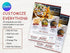 Food Menu Flyer Template for Canva, Printable Digital Menu Flyer, Price List Template, Editable Flyer Menu Template for Your Food Business