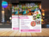 Grand Opening Flyer Template, Restaurant Food Flyer, Social Media Flyer, Bar Menu, Grand Opening Flyer Menu Template, Flyer Template
