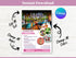 Grand Opening Flyer Template, Restaurant Food Flyer, Social Media Flyer, Bar Menu, Grand Opening Flyer Menu Template, Flyer Template