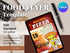 Pizza Crazy Slice Flyer Template, Pizza Restaurant Promotion Flyer, Editable Canva Food Poster, Pizza Menu Design, Instant Download