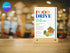 Editable Food Drive Flyer, Food Drive Flyer, Food Flyer Template, Fundraising Nonprofit Charity Event Instant Download Card, Feed The Poor