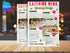 Catering Restaurant Flyer Template, Food Catering Promotion Flyer, Restaurant Advertising Poster, Editable Canva Template, Digital Download