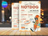 Delicious Hotdog Flyer Template, Editable Fast Food Poster, Hot Dog Menu Promotion Flyer, Canva Restaurant Marketing, Instant Download