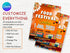 Food Festival Flyer Template, Restaurant Street Food Promotion Flyer, Editable Canva Food Poster, Event Marketing Design, Instant Download