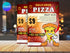 Pizza Crazy Slice Flyer Template, Pizza Restaurant Promotion Flyer, Editable Canva Food Poster, Pizza Menu Design, Instant Download