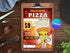 Pizza Crazy Slice Flyer Template, Pizza Restaurant Promotion Flyer, Editable Canva Food Poster, Pizza Menu Design, Instant Download