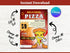Pizza Crazy Slice Flyer Template, Pizza Restaurant Promotion Flyer, Editable Canva Food Poster, Pizza Menu Design, Instant Download