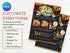 Mexican Food Flyer Template, Restaurant Promotion Flyer, Editable Canva Food Poster, Taco Menu Flyer, Instant Download
