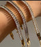 Baguette Crystal Tennis Bracelet | Golden Premium Stainless Steel Bracelet | Luxury Sparkling Bracelet | Women Jewelry | Stackable Bracelet