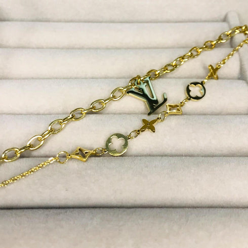 Premium Luxury Charm Bracelet | Designer Style Bracelet | Premium Stainless Steel Jewelry | Golden Chain Bracelet | Elegant Women Bracelet