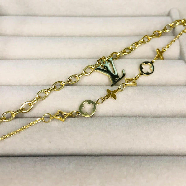 Premium Luxury Charm Bracelet | Designer Style Bracelet | Premium Stainless Steel Jewelry | Golden Chain Bracelet | Elegant Women Bracelet